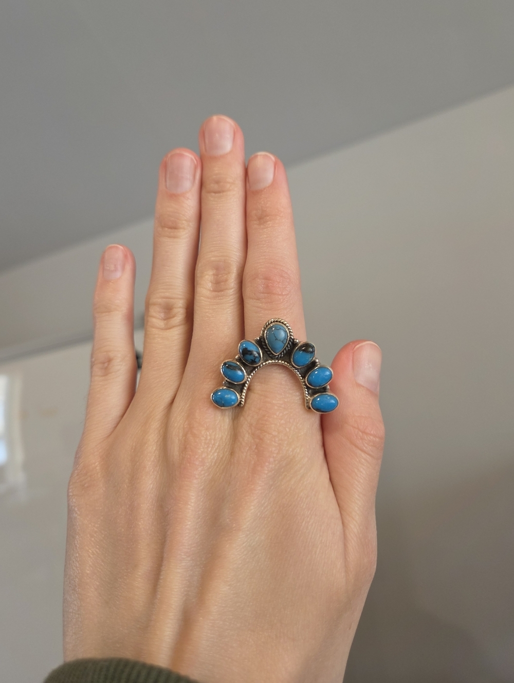 Turquoise Naja Sterling Ring 190